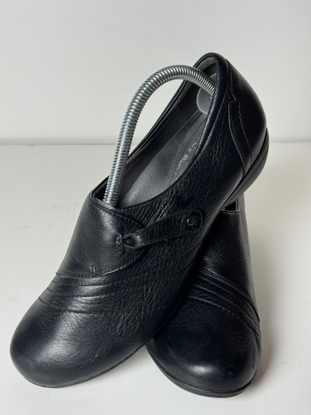 Dansko Franny Black Milled Nappa Leather Slip On Loafers Women's EU 40 US 9.5-10